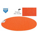 orange oval pvc trivet 49x36 cm