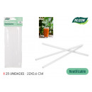 reusable plastic rods 25p.22/6 transparent alg