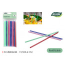 reusable plastic straws 30p.19.5/6color alg