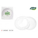 round tray with cotton lace 30cm