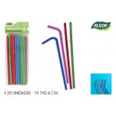 set of 25 straws ctn.flex.color 197x6 algon