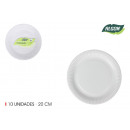 set of 10 plate round cart natural 20cm alg