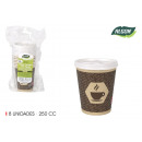 set of 8 cardboard coffee cups with tap 250ccm som