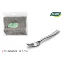 set of 50 large silver fork 18.5cm algon