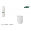 set of 50 plastic coffee cups 100ccm algon