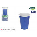 set of 10 bicolor blue glass 450 algon