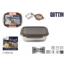 stainless steel lunch box 1l microwave steel qutti