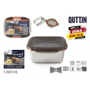 stainless steel lunch box 2.6l microwave oven qutt