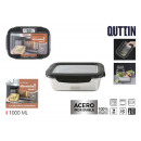 stainless steel lunch box 1l microwave oven quttin