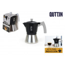 coffee maker 3 services induction steel/alu quttin