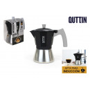 coffee maker 6 services induction steel/alu quttin