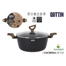 28 saucepan with lid forged aluminum m/st ecolo