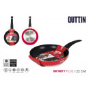 frying pan 22cm red soft t.infinity pl quttin