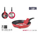 frying pan 24cm red soft t.infinity pl quttin