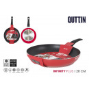 frying pan 28cm red soft t.infinity pl quttin