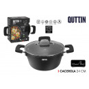 24cm saucepan with lid grandchef quttin