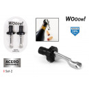 set of 2 wooow wine bottle stoppers