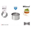 round stainless steel plater 8x4.5cm wooow