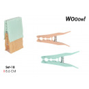 set of 18 plastic clothes pegs wooow