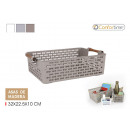 multipurpose basket wooden handles 32x22.5 comfort