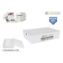 multipurpose storage box with lid 35x26x8.5 confor