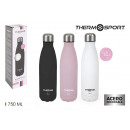 750ml soft touch thermosport bottle