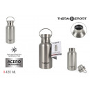 steel thermos bottle with handle 420ml thermosport