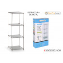 shelving nw 3comp 35x35x102cm confortime