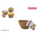 round seagrass basket 10x6cm privilege