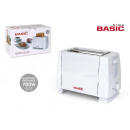 white toaster 2 slots 700w basic home