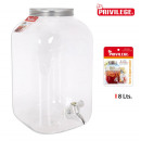 8l tap dispensing jar. privilege