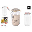 airtight glass clip jar 2000ml the medi