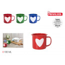 Enameled mug color/design 100ml privilege