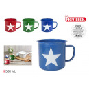 Enameled mug color/design 500ml privile