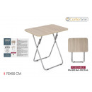table pliante en bois 70x50cm sonoma confortim