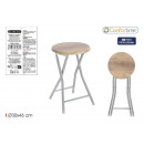 stool woodmetal 30x46cm comfortable