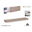 mdf wall shelf 23.5x80x3.8 br. comfort
