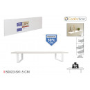 mdf white shelf with support.80x23.5x1.5 comfort