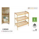 bamboo shelf 3 levels 70x35x76.2cm comfort