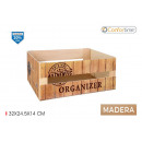 matte wood box 32x24.5x14 organizer confortim