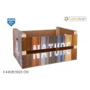 glossy wood box 44x24.5x23 nature confortime