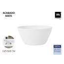 matte white melamine bowl 15x8cm la mediterranea