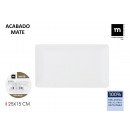 matte white melamine tray 25x15x2cm la mediterr