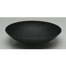 plate deep matte melamine black 21x5.3cm the size