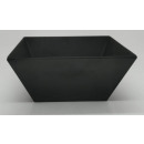 matte black melamine bowl 18x8cm la mediterrane