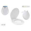 white plastic toilet seat 43cm comforttime