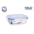 rectangular lunch box with lid herm14.5x11cm halo