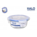 round lunch box with airtight lid 13.5cm halo