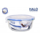 round lunch box with airtight lid 17cm halo