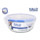 round lunch box with airtight lid 20.5cm halo